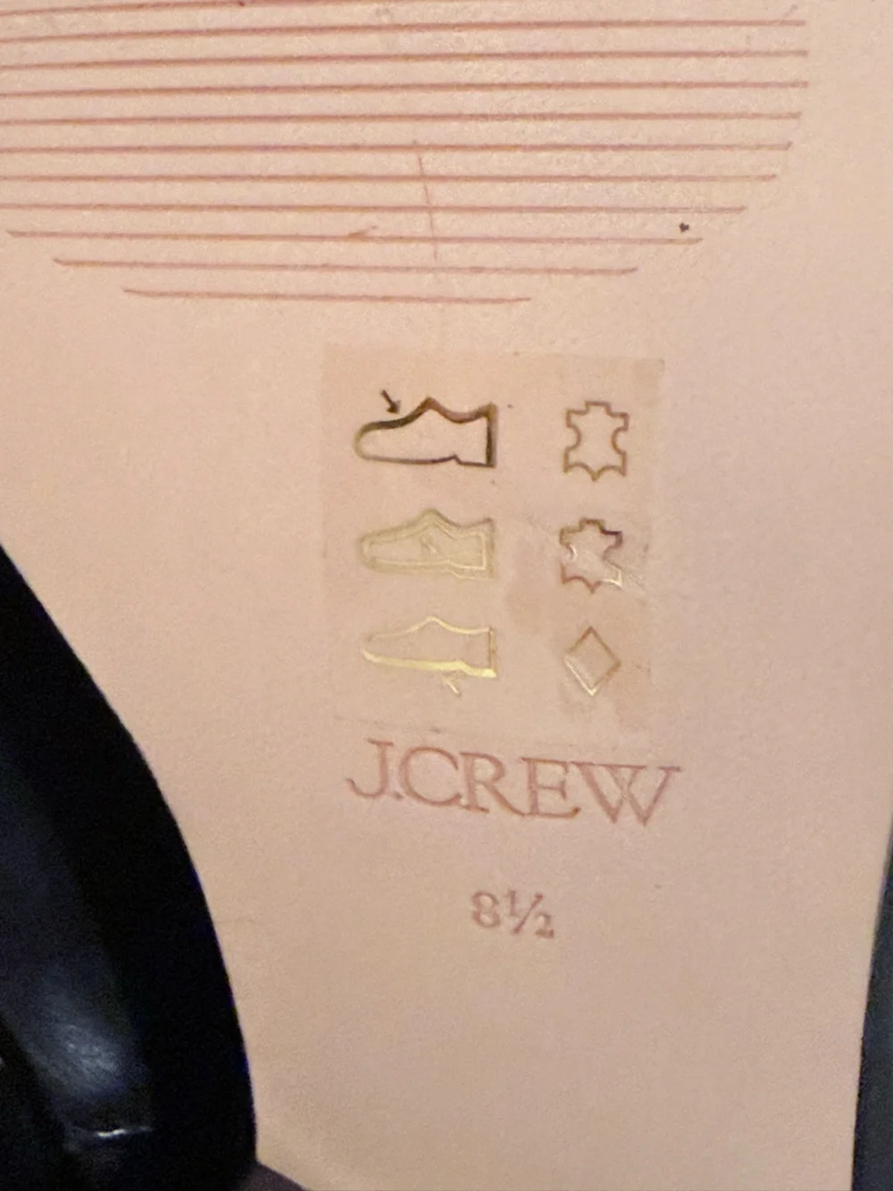 J. Crew Collection BV804 Black Leather Knee-High Riding Boots Size 8.5